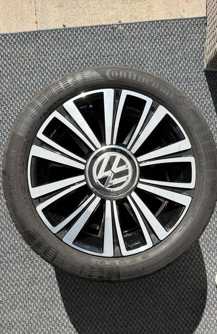 Vw up  la boca! velgen (velgenset)16 inch, Auto-onderdelen, Banden en Velgen, Gebruikt, 16 inch, Banden en Velgen, Personenwagen