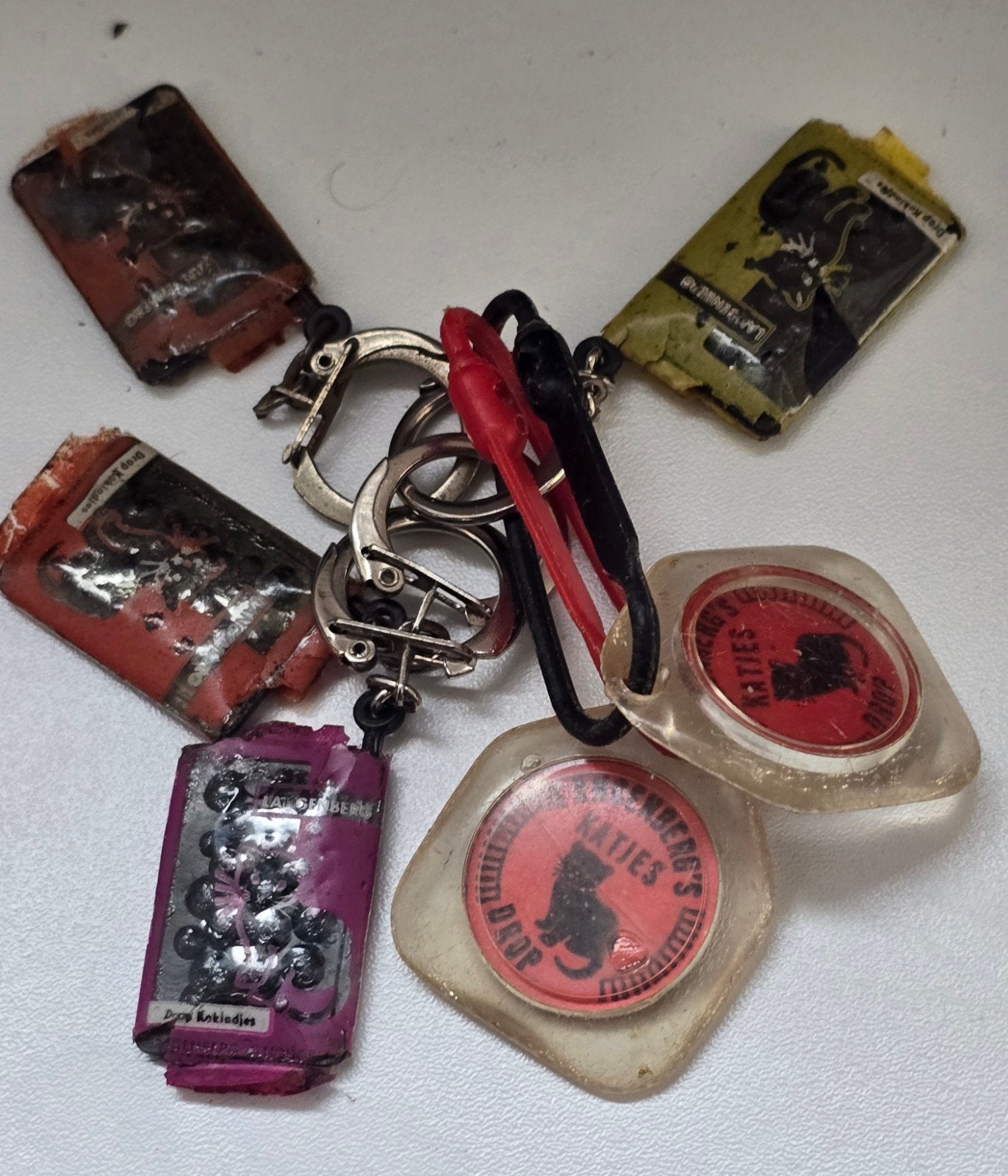 Vintage Sleutelhangers: Katjes Drop en Drop Kokindjes, Ophalen of Verzenden, Gebruikt, Merk