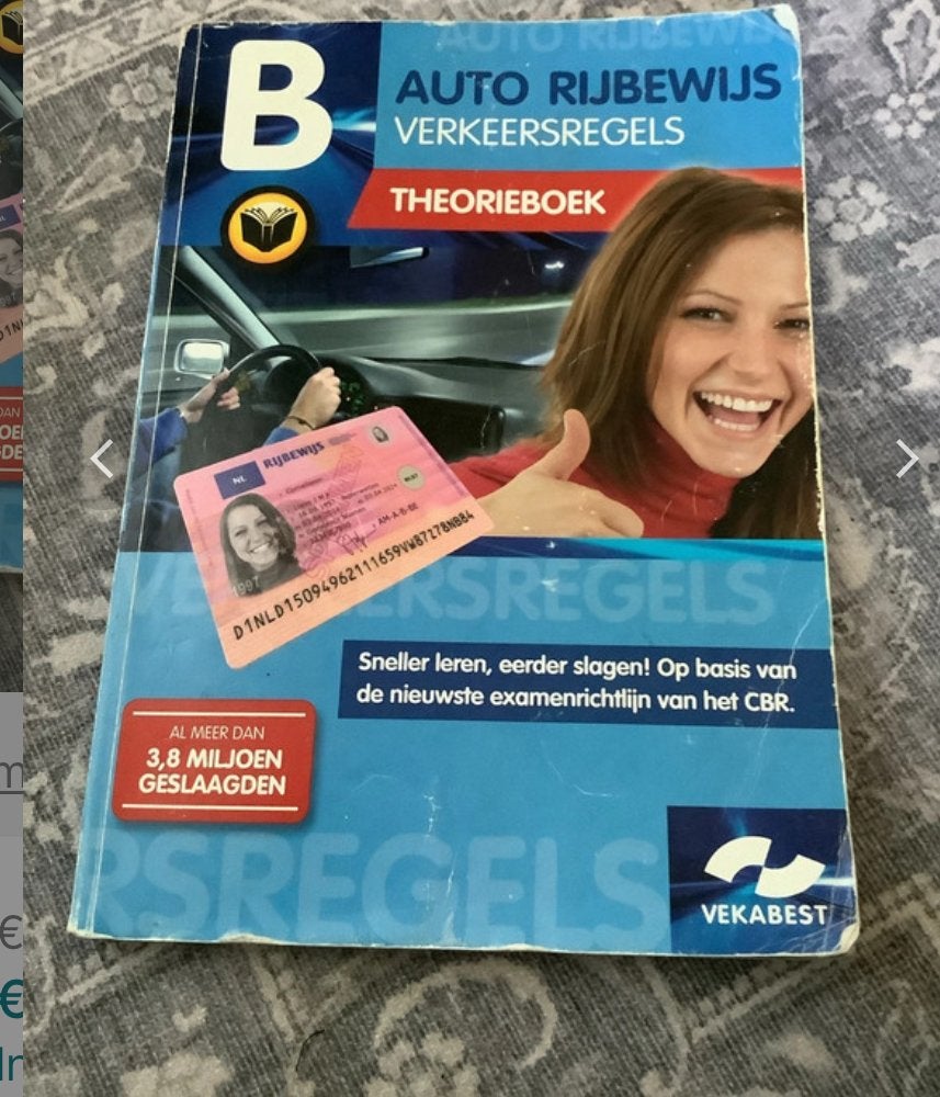 Vekabest Auto Rijbewijs Verkeersregels Theorieboek, Ophalen of Verzenden, Gelezen, Overige niveaus