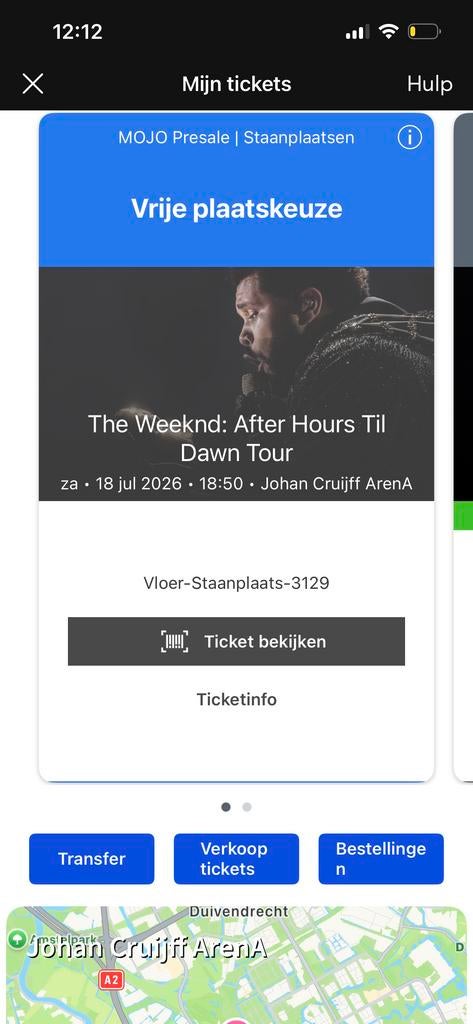 Staplaats voor The Weeknd!, Tickets en Kaartjes, Eén persoon, Juli