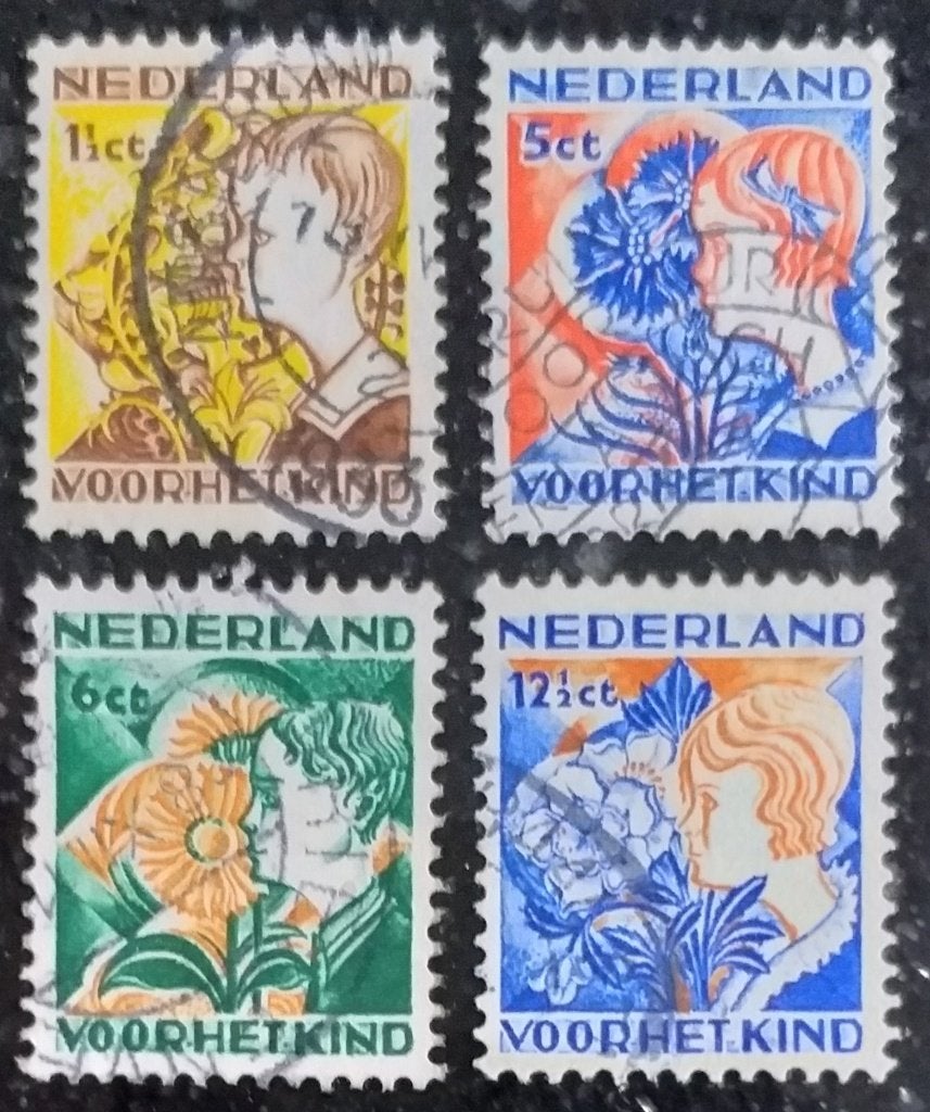 POSTZEGELS NEDERLAND 1932 KINDERZEGELS GESTEMPELD, Verzenden, T/m 1940, Gestempeld