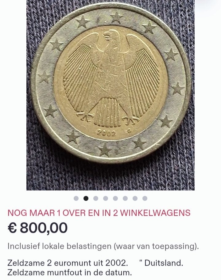 Tekoop zeldzame €2 munt, Postzegels en Munten, Munten | Europa | Euromunten, Ophalen, Duitsland, 2 euro, Losse munt