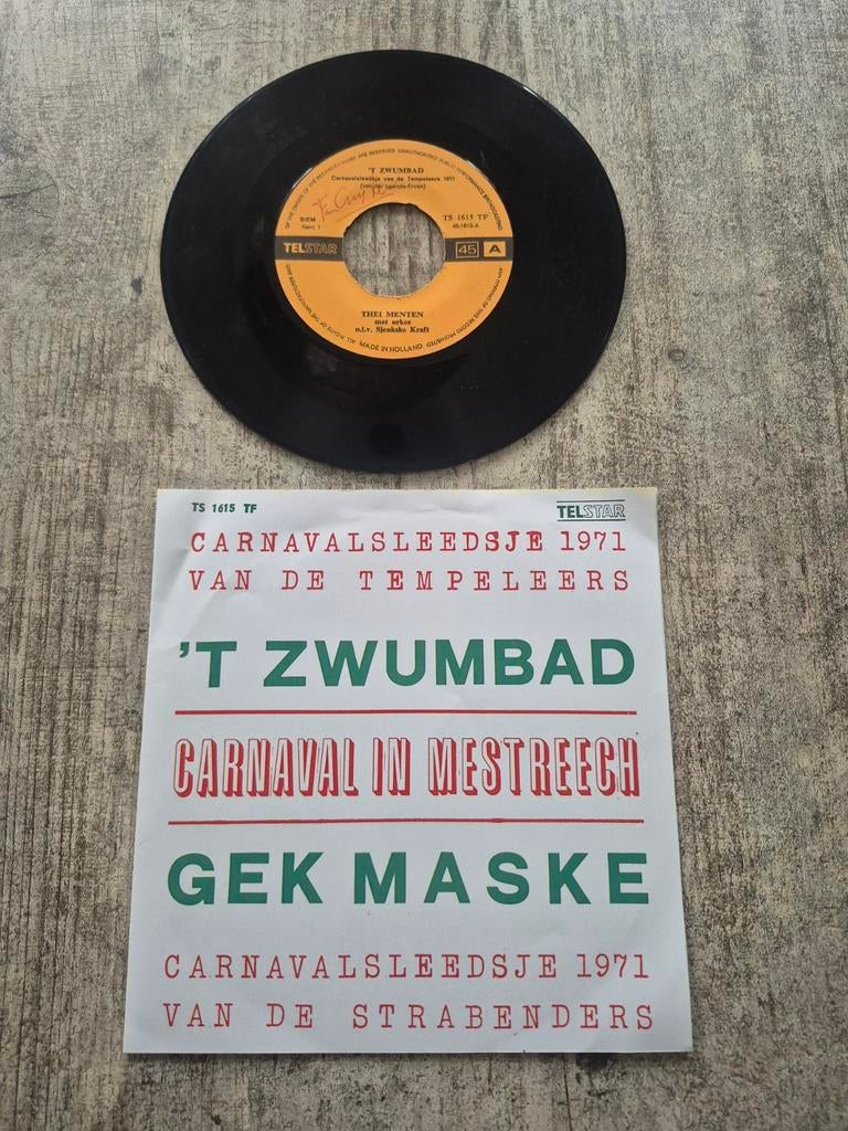 Thei menten - 't zwembad/ gek maske, Ophalen of Verzenden, Zo goed als nieuw, Overige formaten, Levenslied of Smartlap