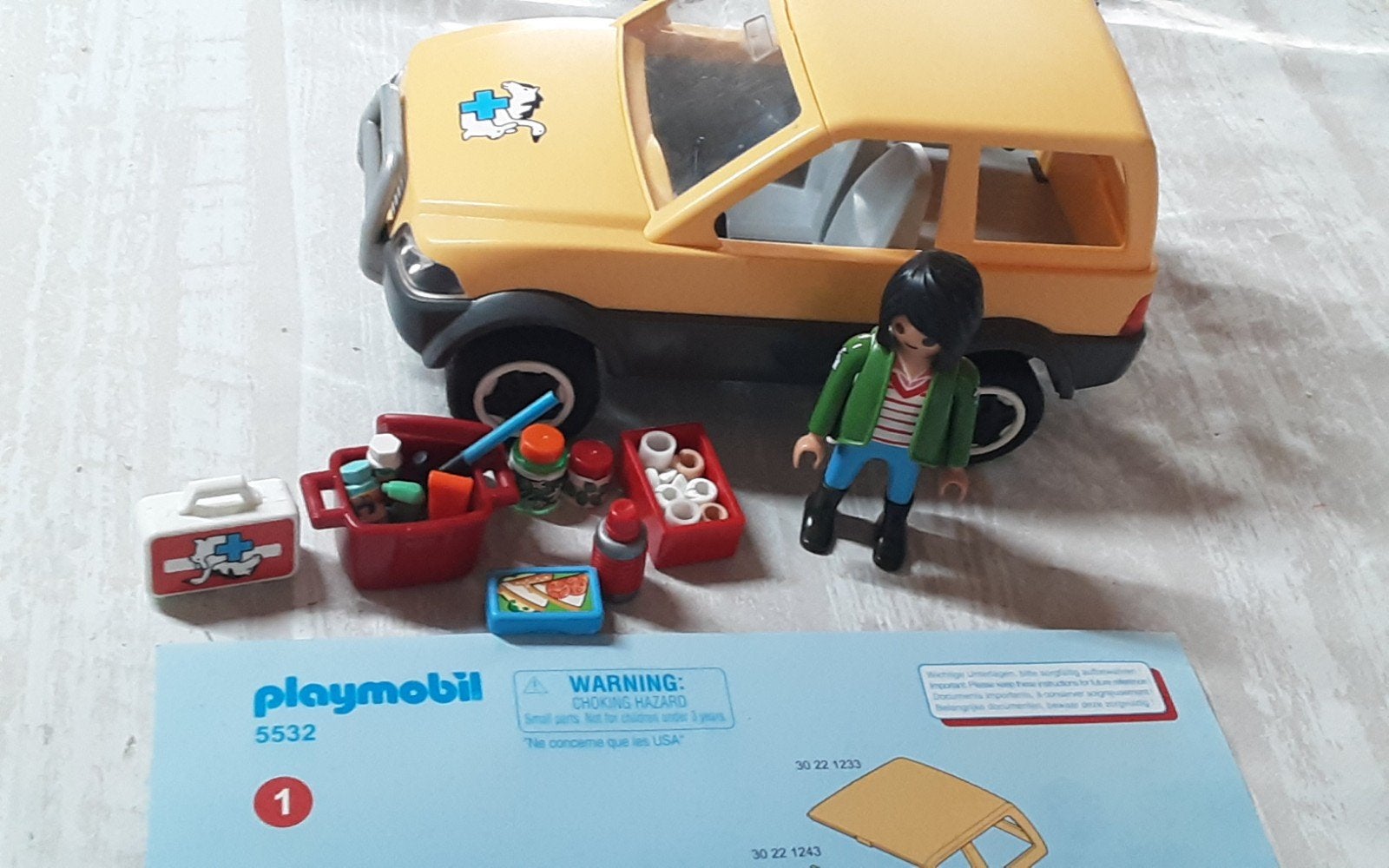 5532 dierenarts met auto, Complete set, Voertuig, Ophalen of Verzenden, Zo goed als nieuw