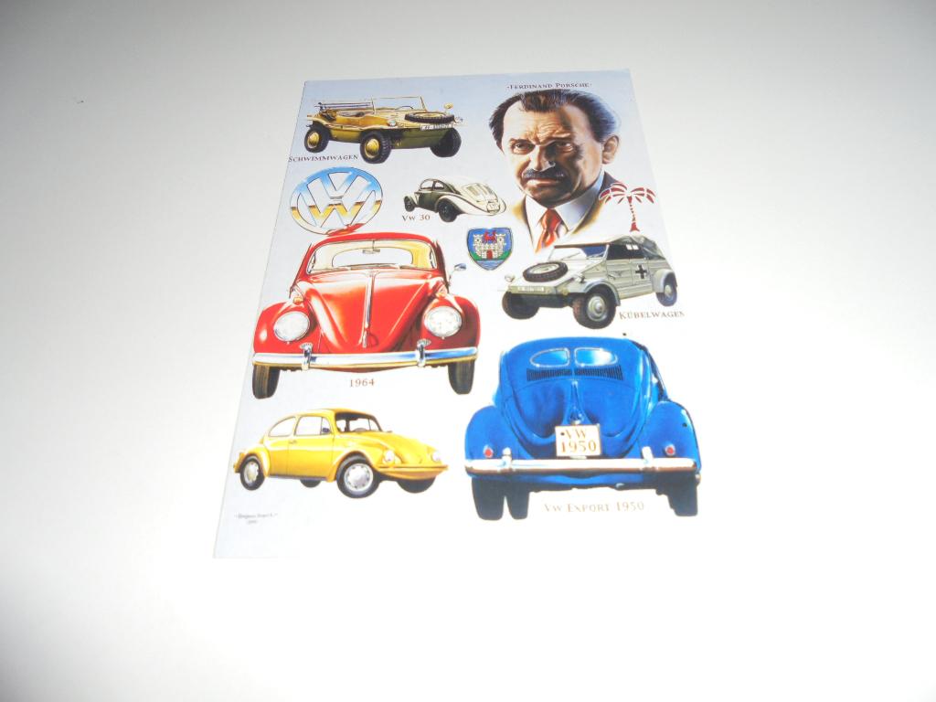 Volkswagen ansichtkaart, Ophalen of Verzenden, 1980 tot heden, Ongelopen, Voertuig