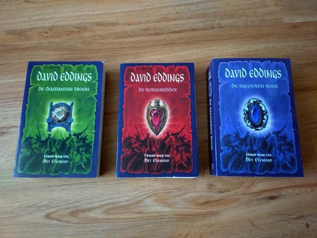 Het Elenium boekentrilogie, David Eddings (Nederlandstalig), Ophalen of Verzenden, Zo goed als nieuw, David Eddings