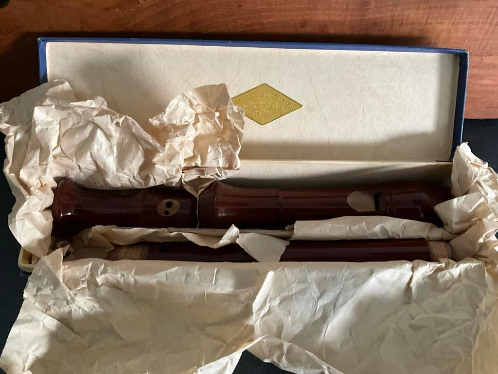 Vintage Alexander Heinrich Blokfluit met originele doos, Ophalen of Verzenden, Nieuw