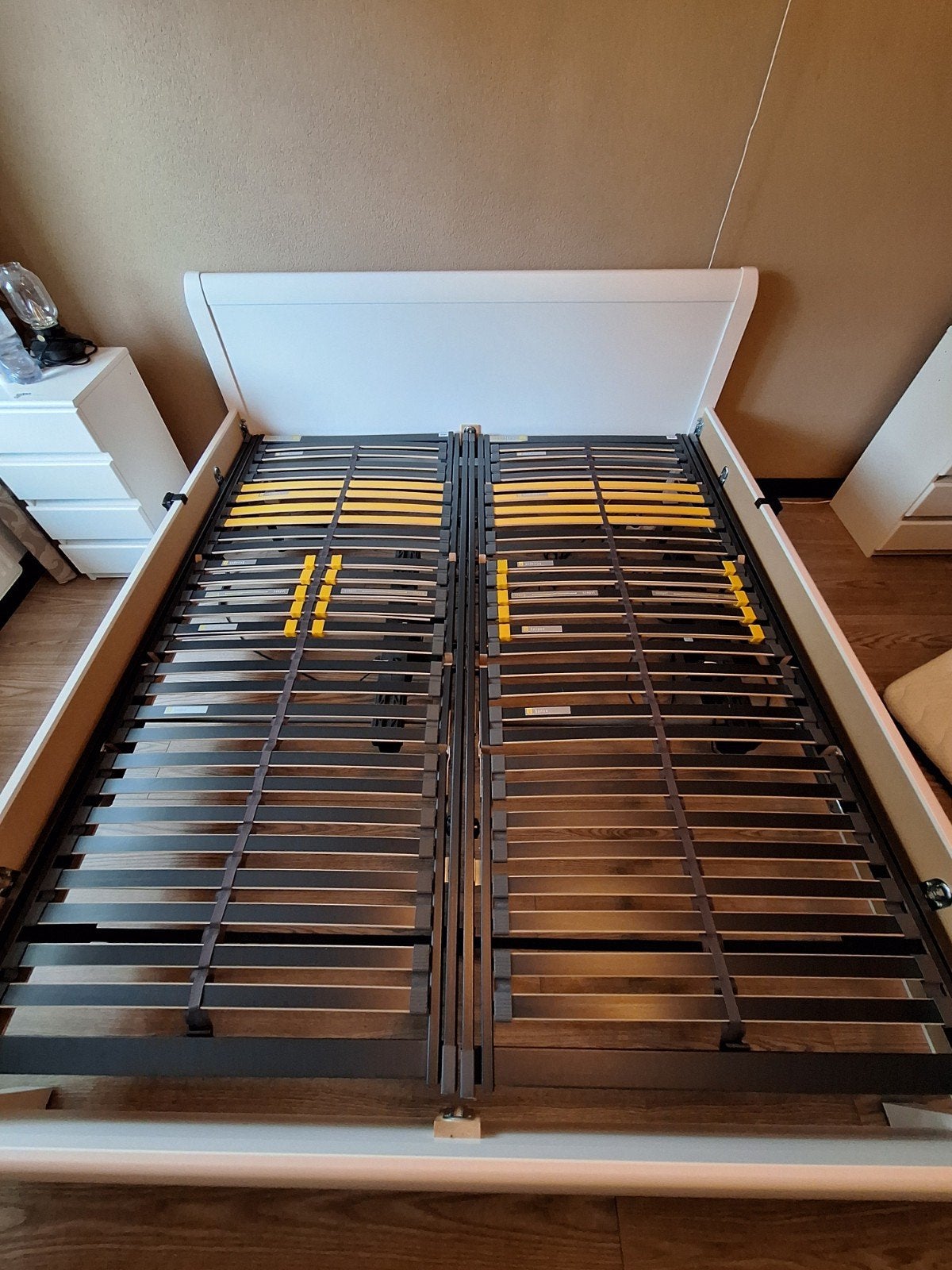 2x Bossflex 400 Elektrisch Verstelbare Lattenbodem 90x200, 90 cm, Eenpersoons, Zwart, Ophalen of Verzenden
