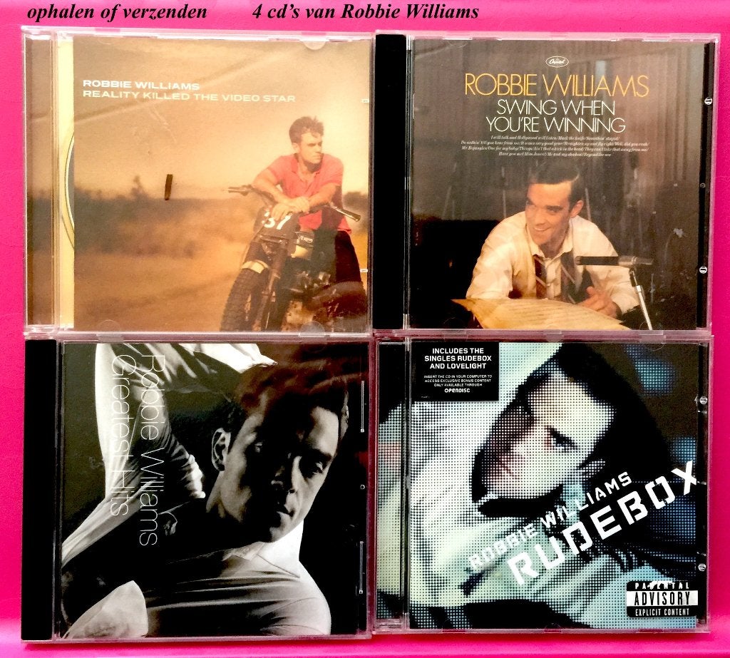4x cd: Robbie Williams, Cd's en Dvd's, Ophalen, Zo goed als nieuw