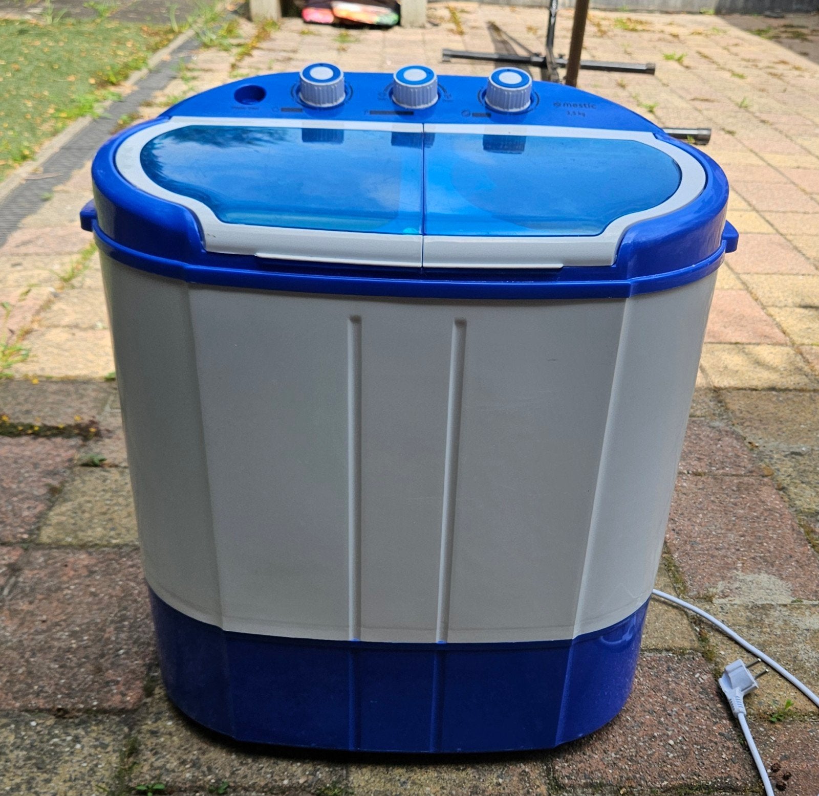 Compacte mini wasmachine met centrifuge, Caravans en Kamperen, Kampeeraccessoires, Ophalen, Gebruikt