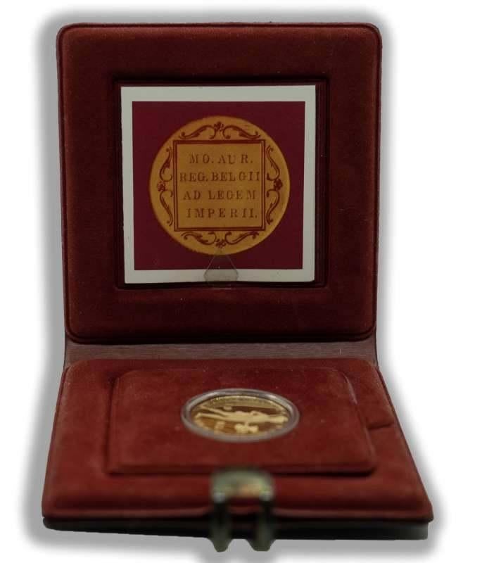 Nederland Gouden Dukaat 1985 in cassette, Ophalen of Verzenden, Goud