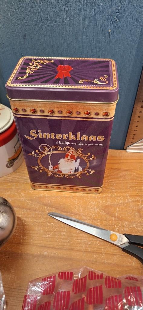 Sinterklaas zwarte piet blik (281224), Diversen, Sinterklaas, Gebruikt, ., Ophalen of Verzenden, .