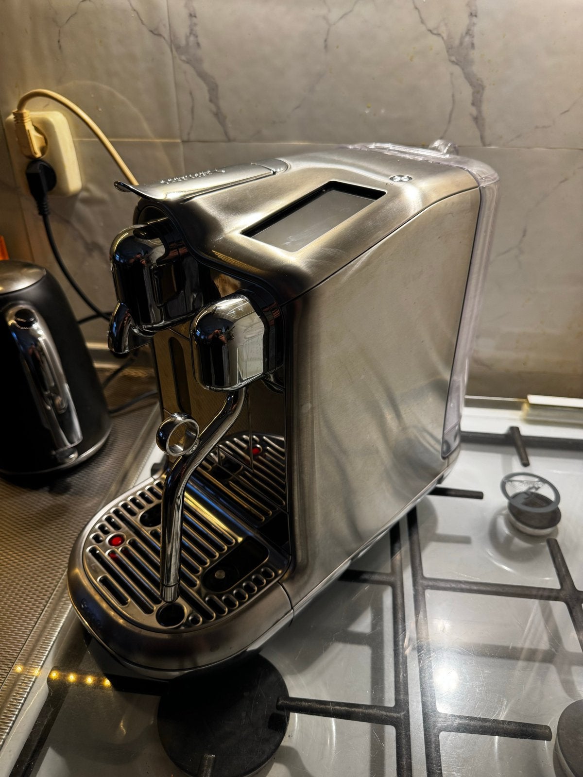 Sage Creatista Pro Nespresso-koffiecupmachine RVS, Ophalen, Koffiepads en cups, Gebruikt, Koffiemachine