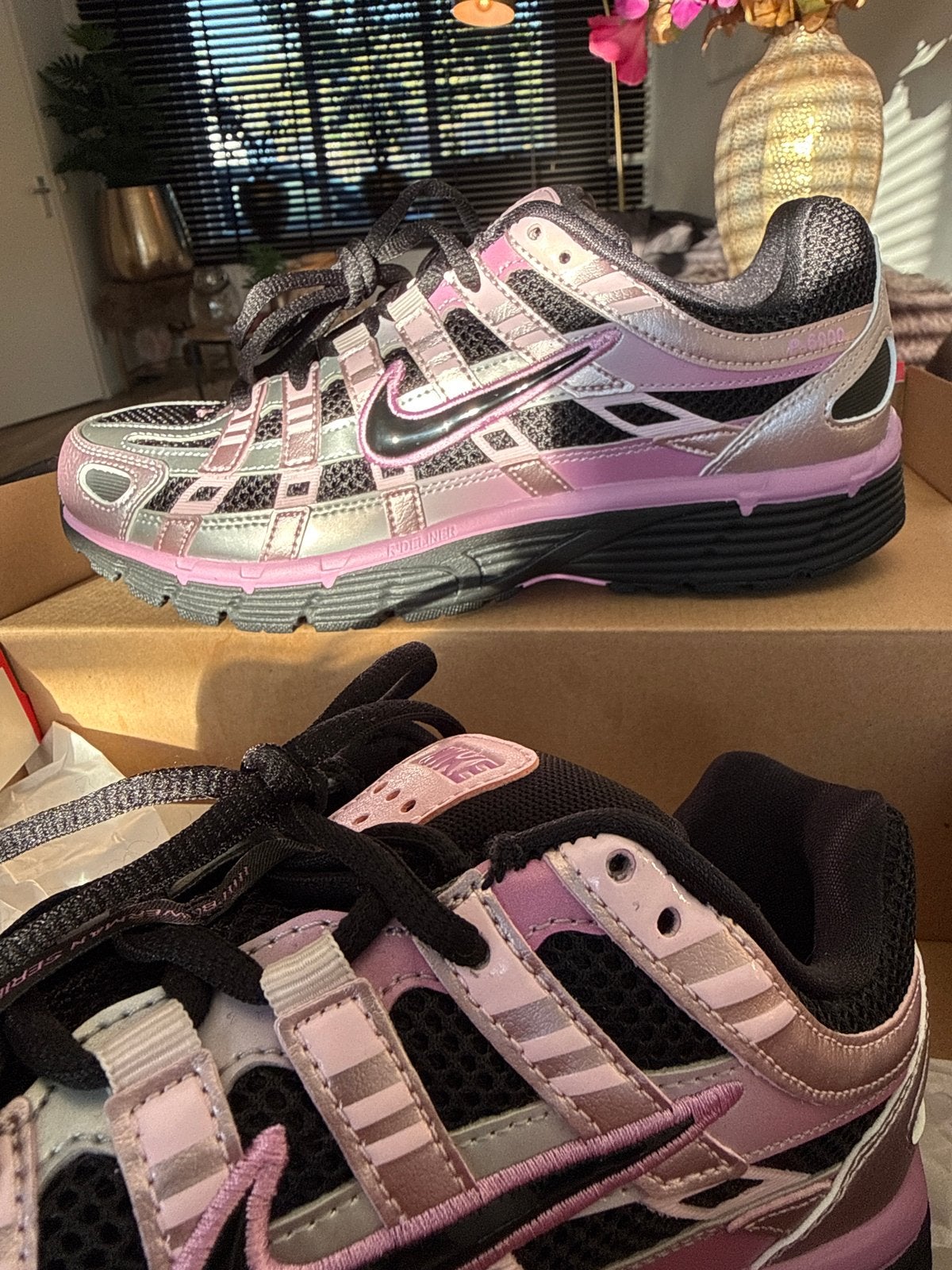 Nike P-6000 sneakers - Zwart/Roze/Zilver - Maat 39, Kleding | Dames, Zwart, Nieuw, Ophalen of Verzenden, Sneakers of Gympen