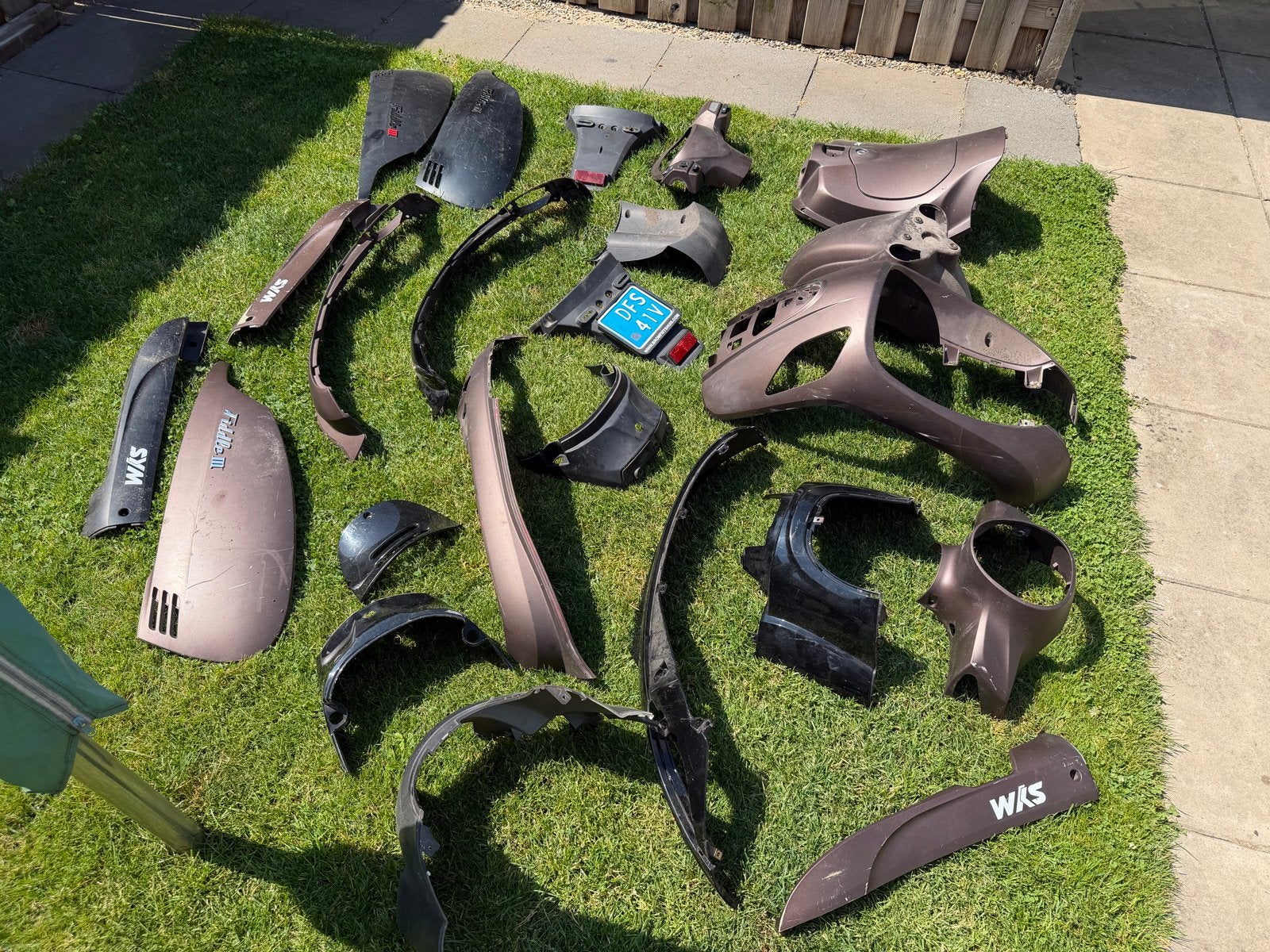 SYM Fiddle 3 Kappen Set - 10 euro per stuk, Fietsen en Brommers, Brommeronderdelen | Scooters, Gebruikt, SYM, Kap, Ophalen