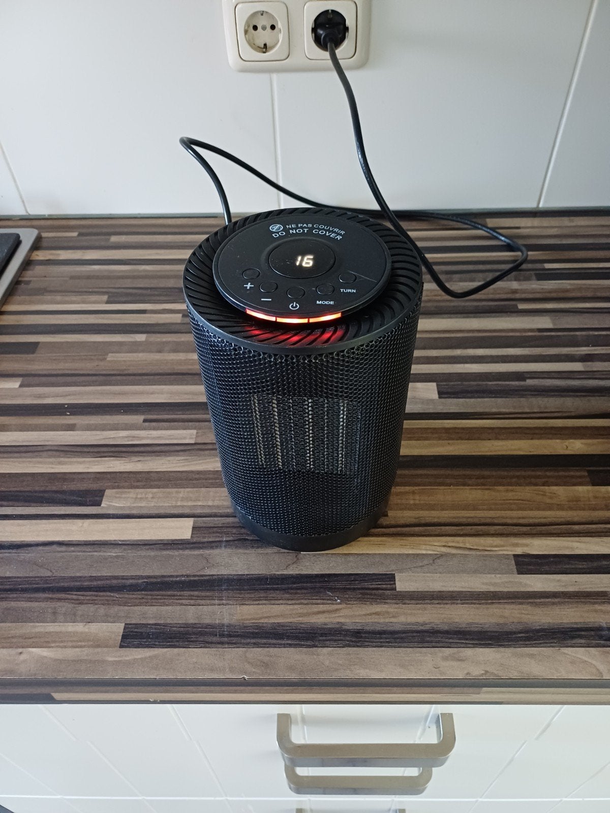 Compacte elektrische kachel met display, Ophalen of Verzenden, Zo goed als nieuw