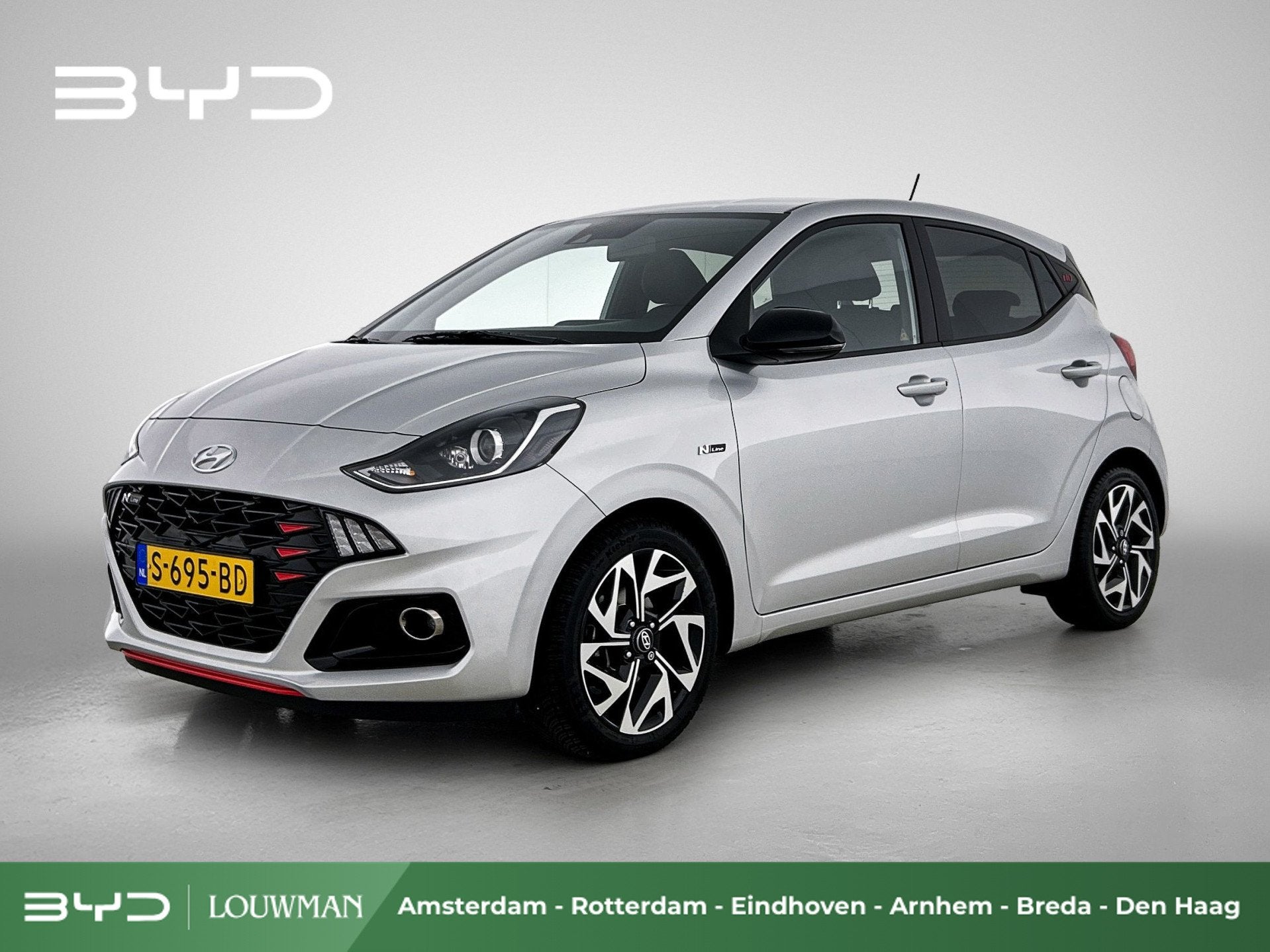 Hyundai i10 1.0 T-GDI N Line 5-zits | Afneembare Trekhaak |, Auto's, Stof, Origineel Nederlands, Bedrijf, Handgeschakeld
