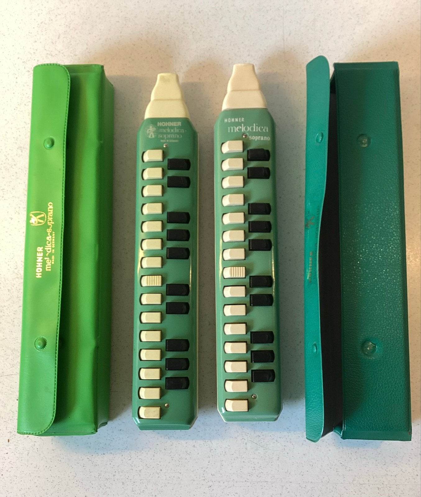 Hohner Melodica Soprano - Set van 2 met koffers, Ophalen of Verzenden, Gebruikt, Met koffer of doosje