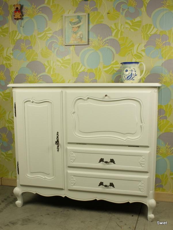 6613 vintage bloemen aqua turquoise lila geel groen swiet, Verzenden, Minder dan 10 m², Geel