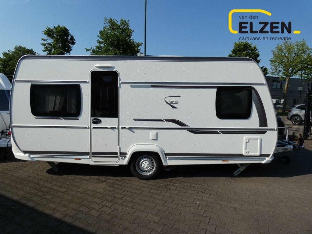 Fendt Saphir 465 SFB Mover, voortent, fietsdr., Caravans en Kamperen, Schokbreker, Rondzit, Bedrijf, Overige typen
