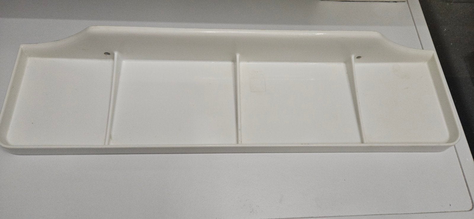 Witte badkamerplank / opbergrekje, Ophalen of Verzenden, Gebruikt, Met bad