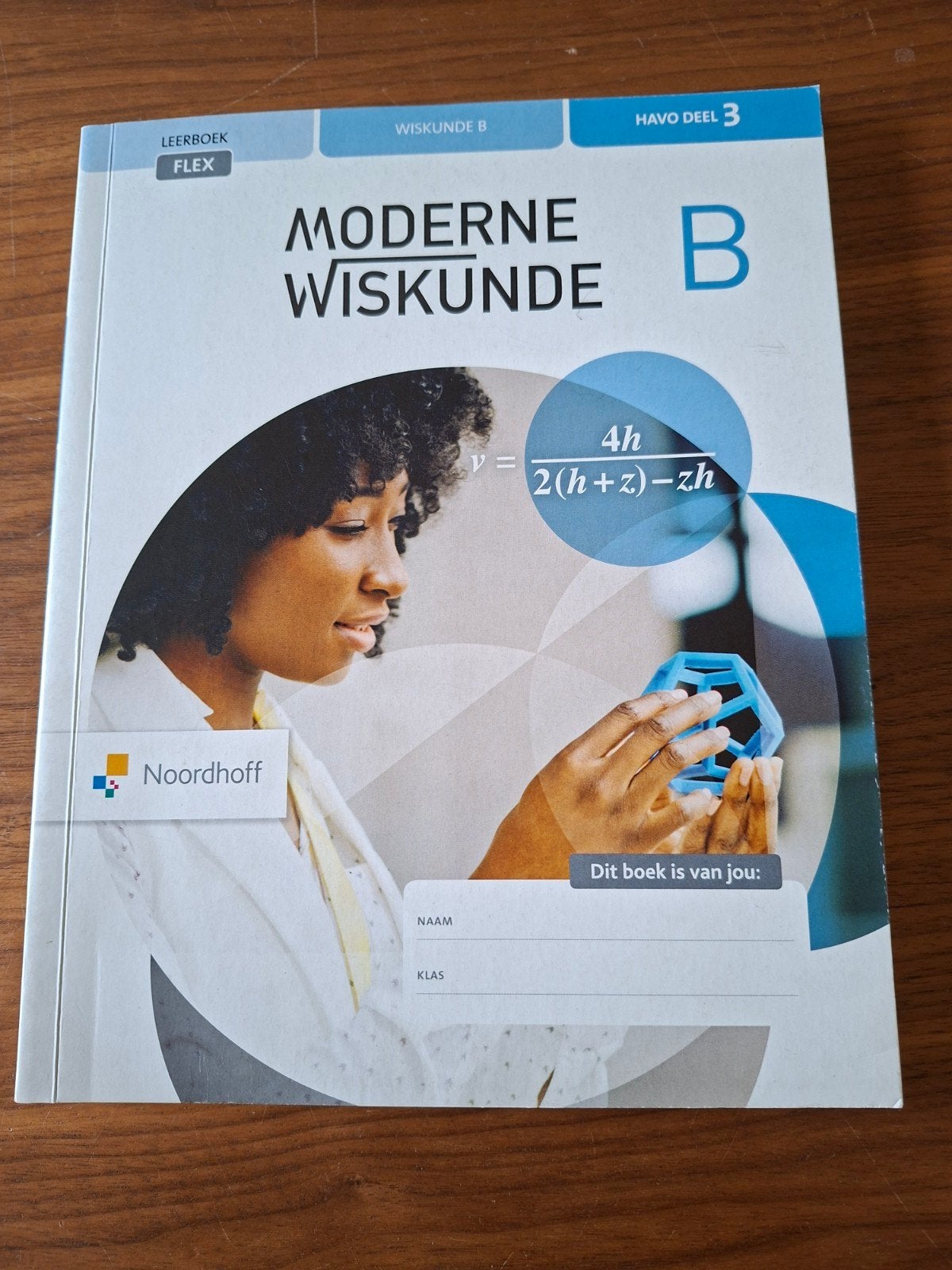 schoolboek Wiskunde B havo deel 3, Boeken, Noordhoff, Ophalen of Verzenden, Wiskunde B, HAVO