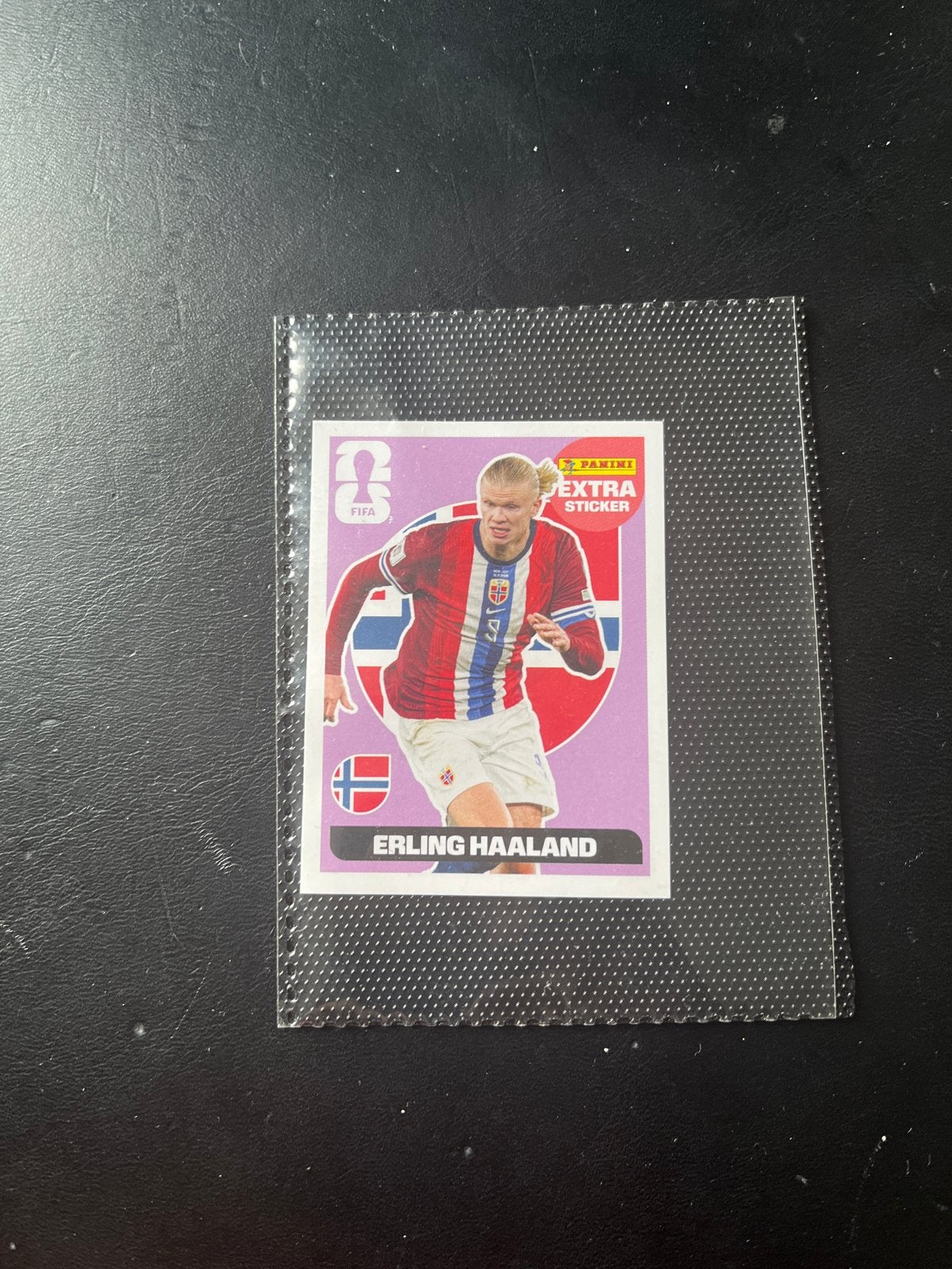 Panini FIFA Extra Sticker Haaland & Ronaldo, Ophalen of Verzenden, Zo goed als nieuw, Buitenlandse clubs, Poster, Plaatje of Sticker