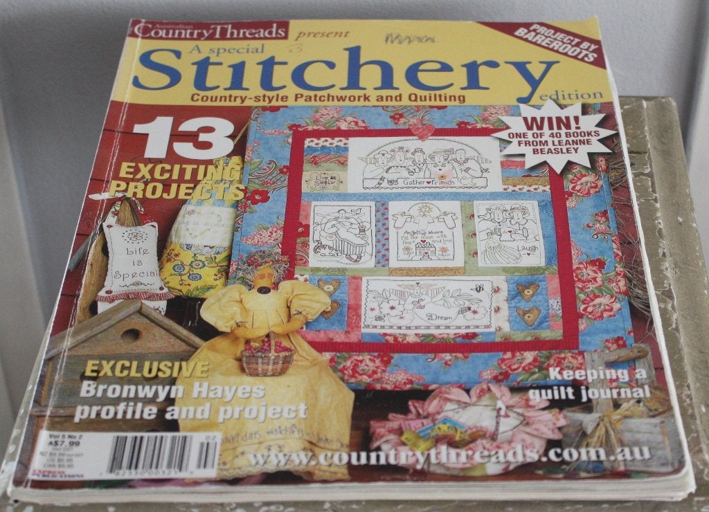 country threads patchwork and quilting vol 5-no 2, Ophalen of Verzenden, Gebruikt