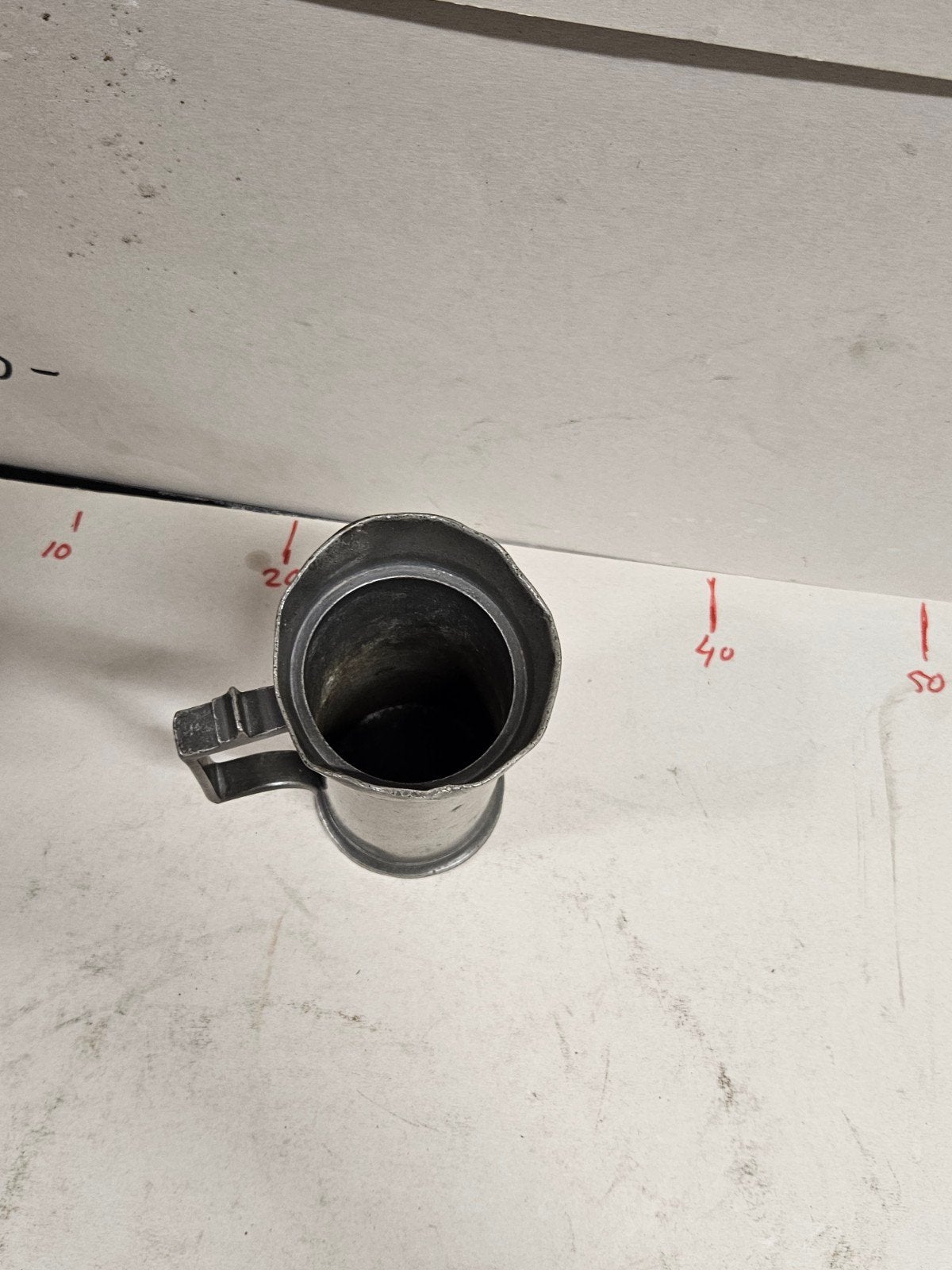 Antieke tinnen kan van leeuwen en Camp, Eindhoven, Antiek en Kunst, Ophalen of Verzenden