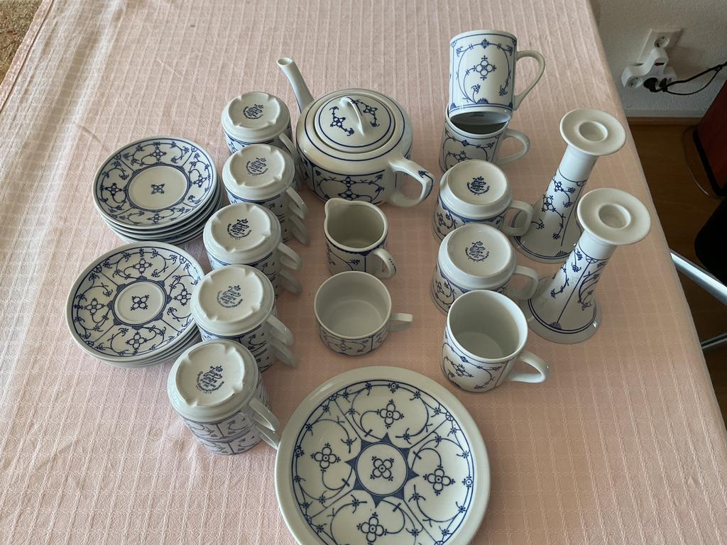 Blau Saks porcelein, oersterk., Antiek en Kunst, Antiek | Servies compleet, Ophalen of Verzenden