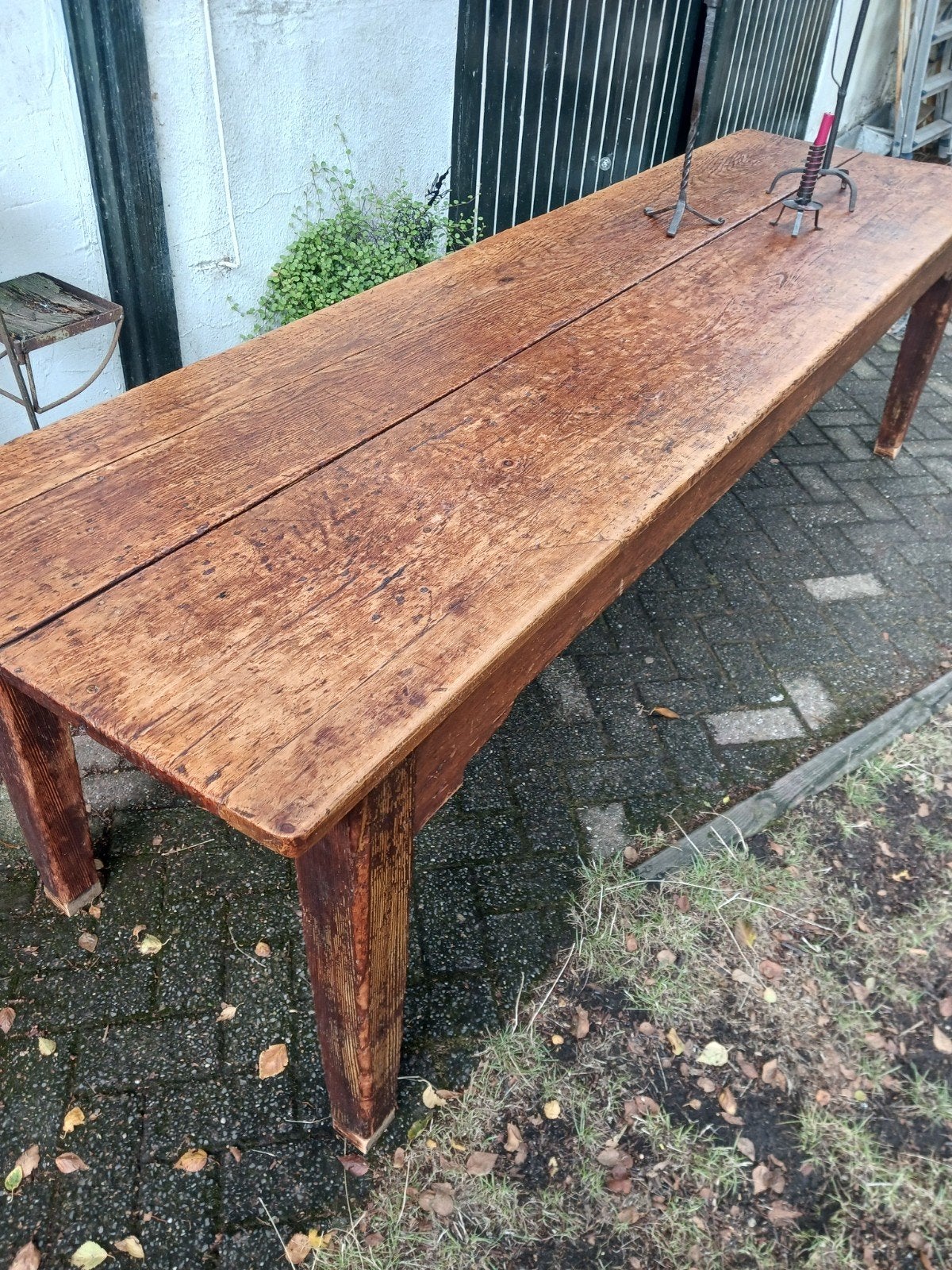 Lange Antieke eettafel, Engeland, Ophalen of Verzenden