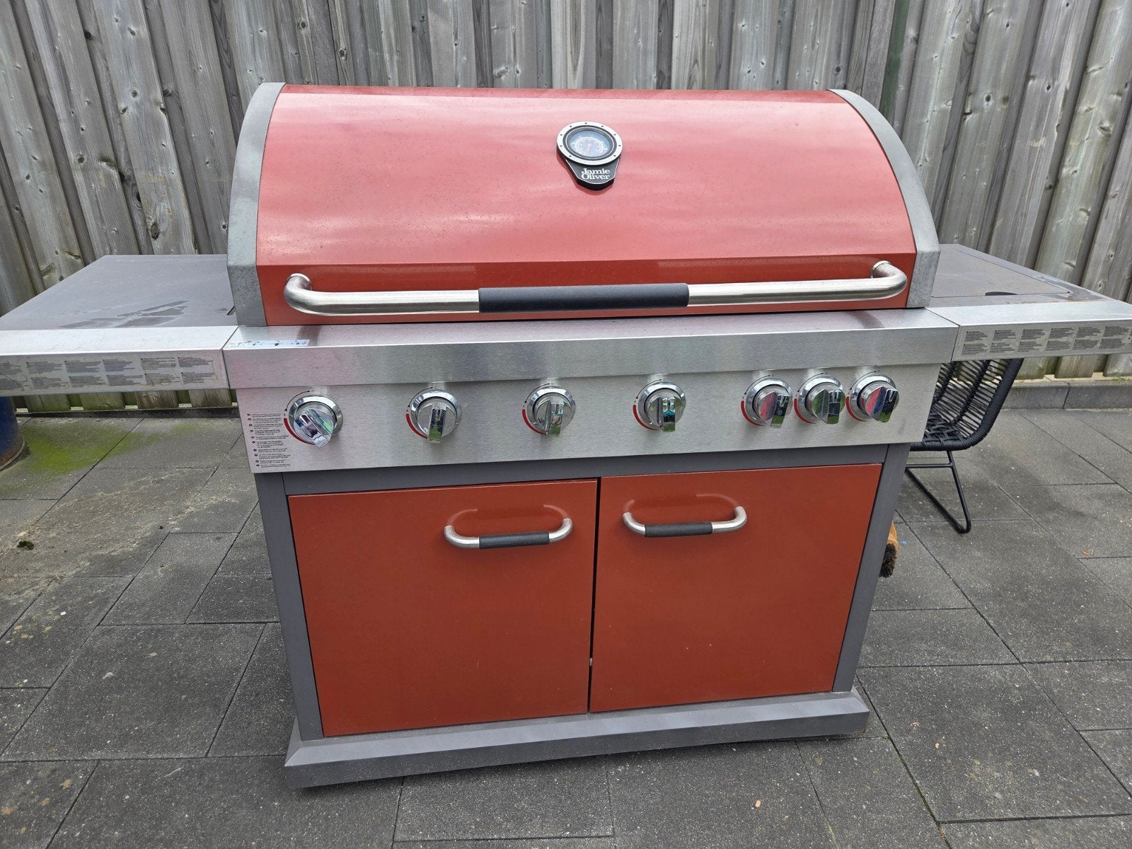 Jamie Oliver 6pits bbq te koop, Ophalen of Verzenden, Zo goed als nieuw, Jamie Oliver