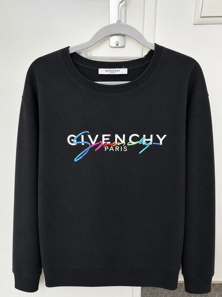 Originele Givenchy Paris Zwarte Sweater. Maat XL. Weg =pech, Zwart, Maat 46/48 (XL) of groter, Ophalen of Verzenden, Zo goed als nieuw