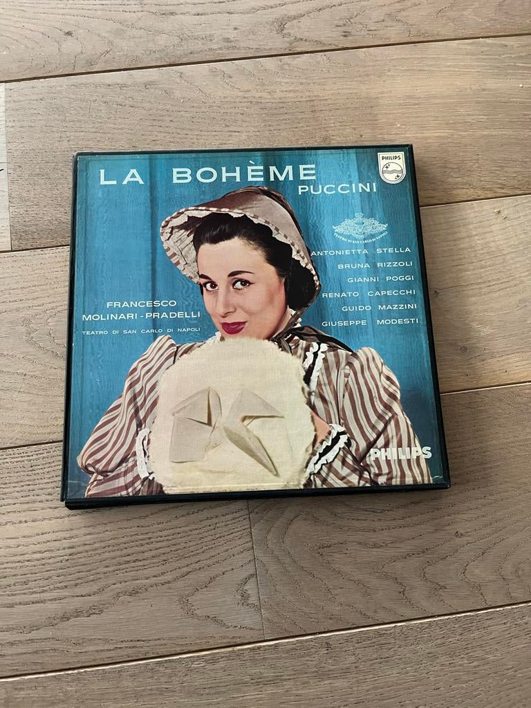 Puccini - La Bohème - Philips 2xLP Opera met boekje, Gebruikt, Opera of Operette, Modernisme tot heden, Ophalen of Verzenden