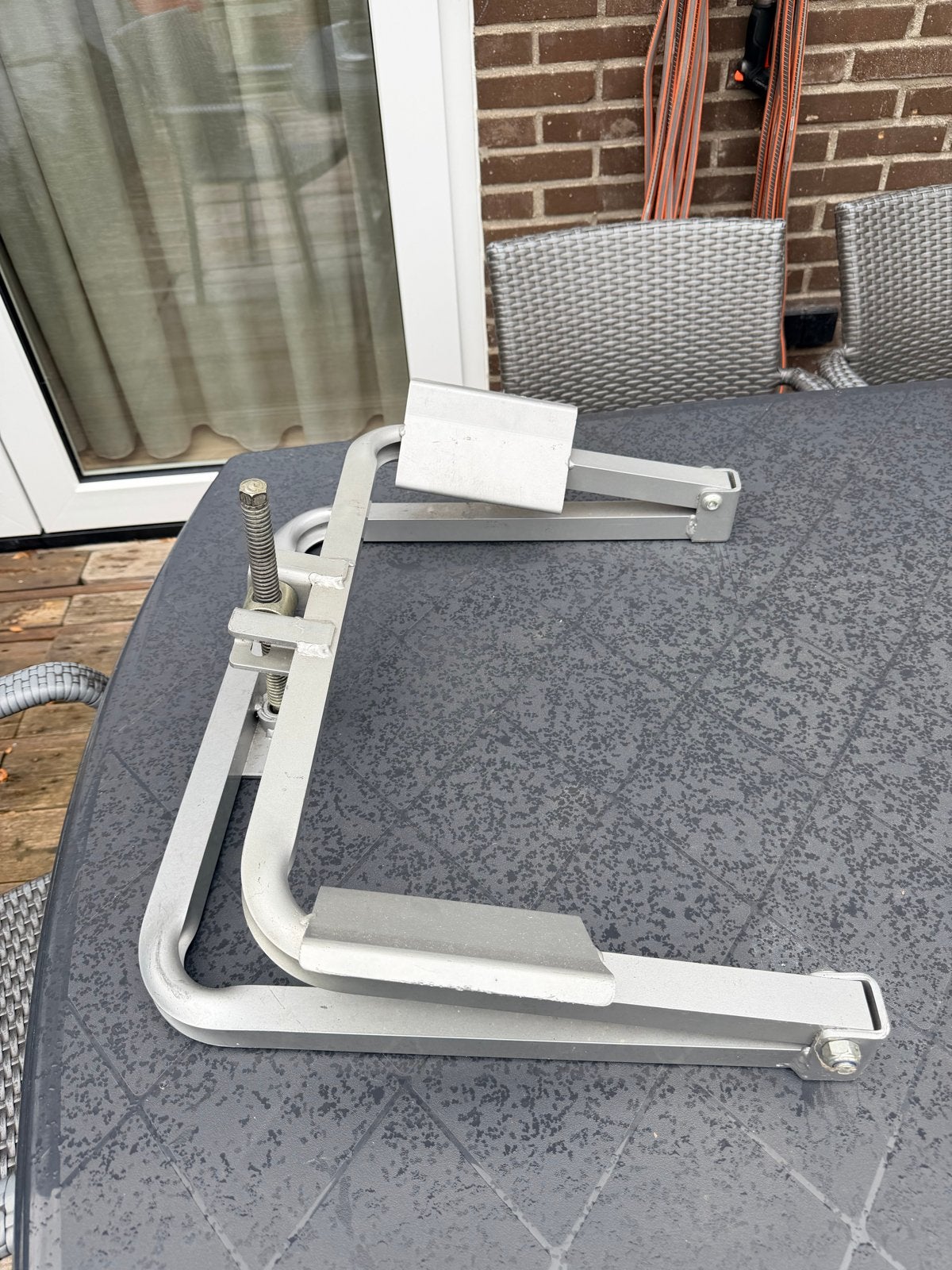 Aluminium caravan level systeem, Ophalen of Verzenden, Gebruikt