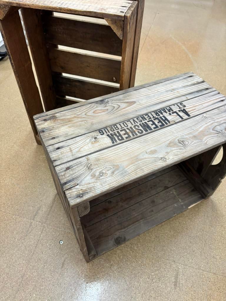 Verschillende soorten houten kistjes, Ophalen of Verzenden, Minder dan 50 cm