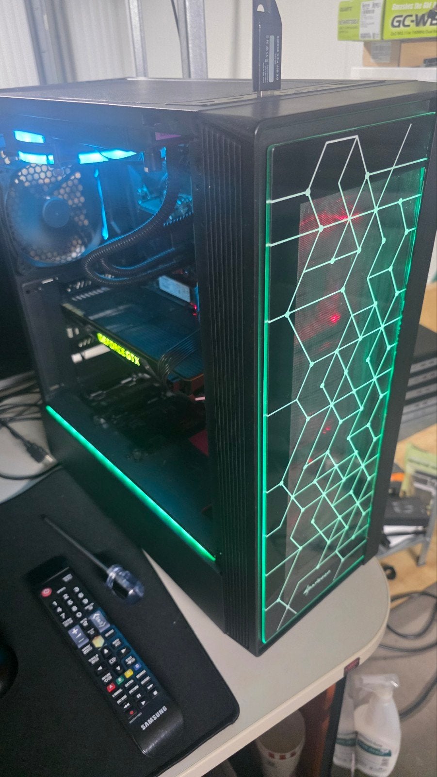 RGB Game pc, i7, gtx 1070, Computers en Software, Computerbehuizingen, Ophalen of Verzenden, Gebruikt