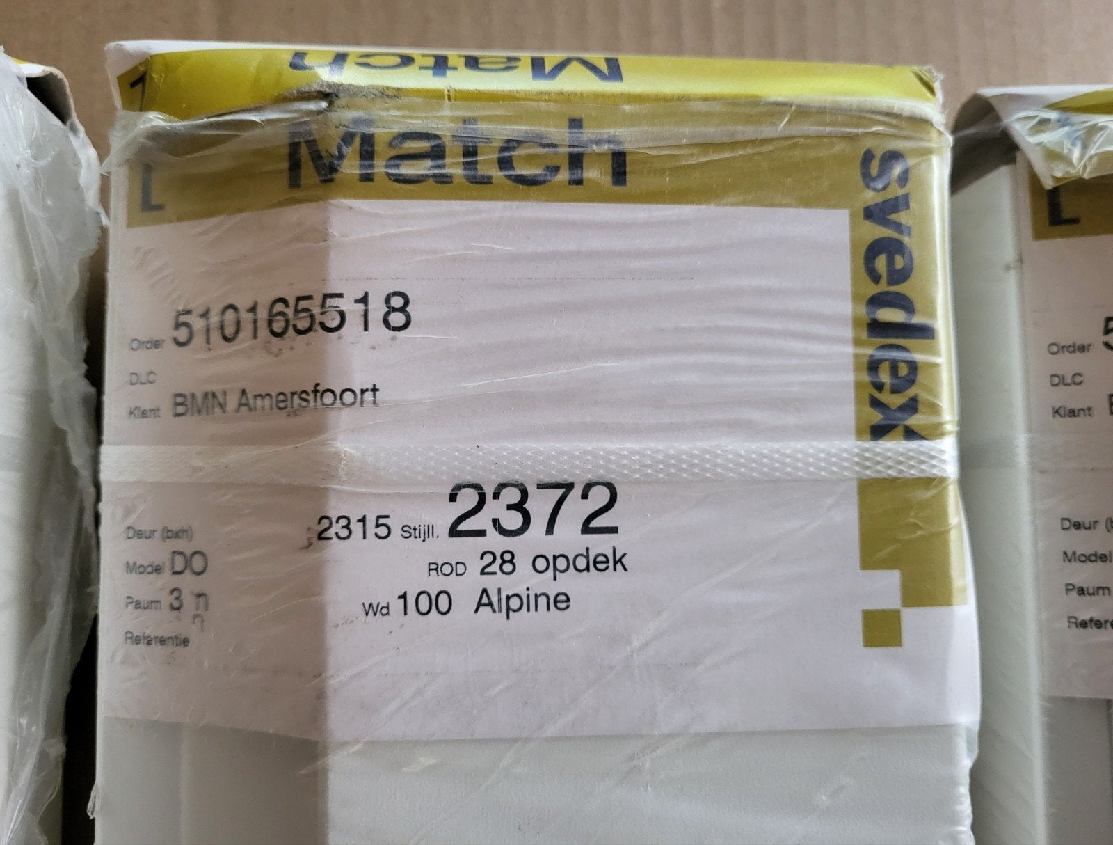 Svedex Match stalen kozijnen alpine wit opdekdeur 10cm muur, Deurkozijn, Nieuw, Metaal, 225 cm of meer