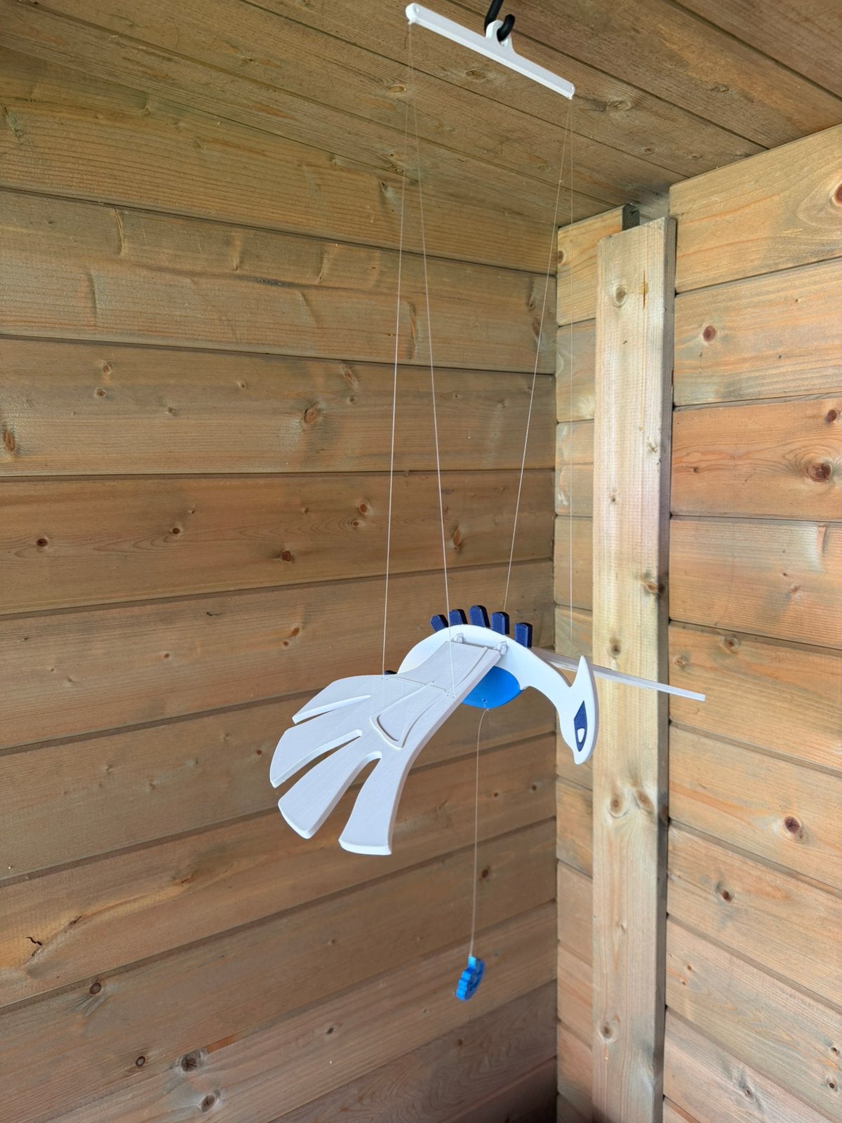 Lugia hanging mobile (vleugels bewegen) #pokemon Op=Op, Kinderen en Baby's, Handgemaakt, Nieuw, Ophalen of Verzenden, Wit