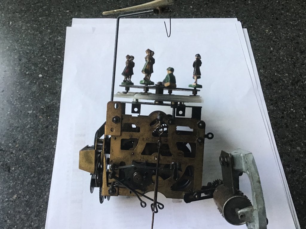 Koekoek uurwerk met speeldoos. Regula 25, Antiek en Kunst, Verzenden