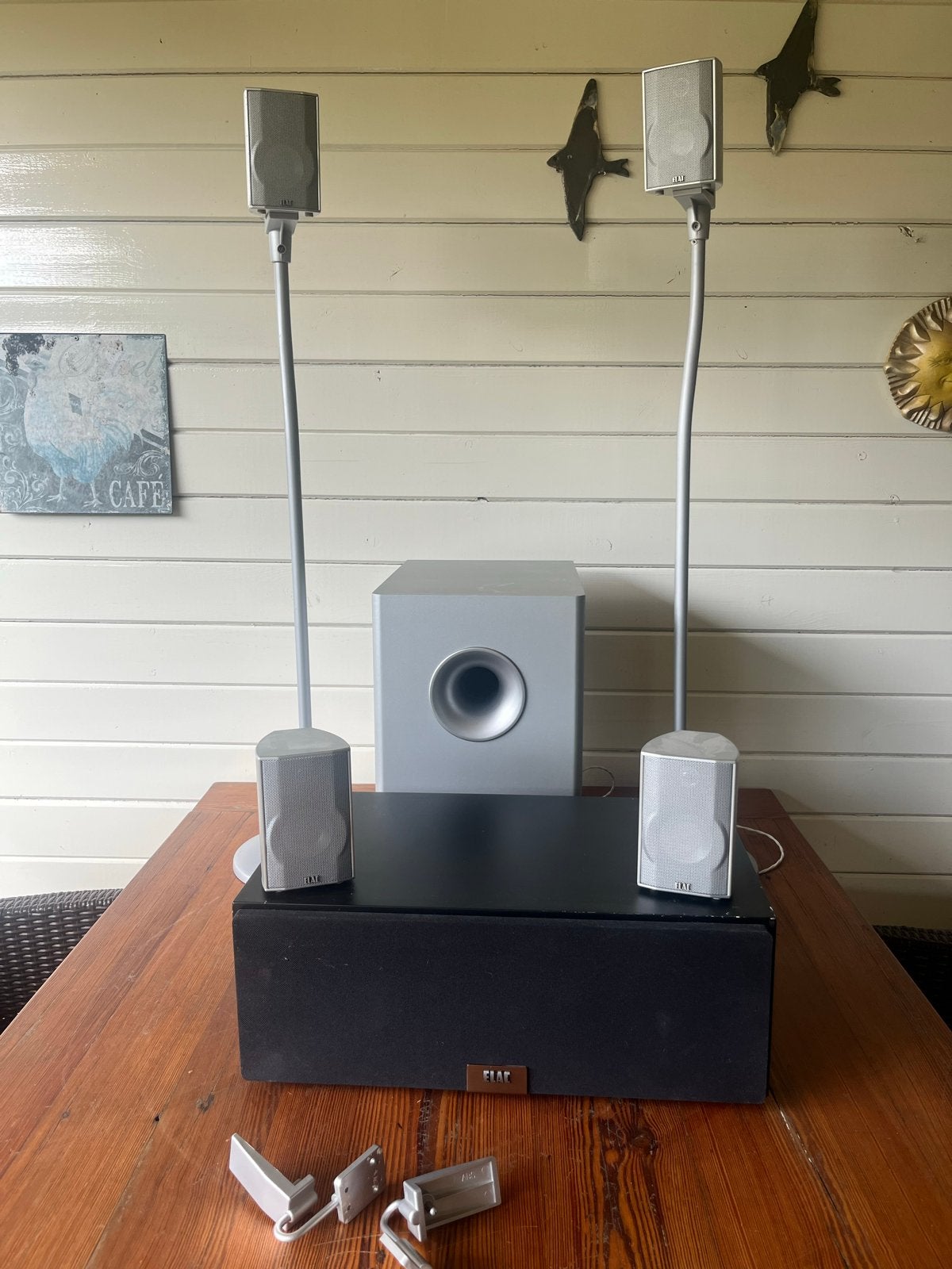 ELAC Uni-Fi Andrew Jones 5.1 Home Cinema Speakerset, Gebruikt, Surroundset, Geschikt voor surround/home cinema, Ophalen