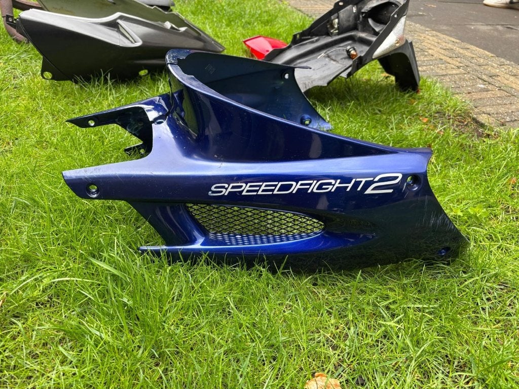 zijkappen donker blauw, Speedfight 2, Ophalen of Verzenden, Gebruikt, Kap, Peugeot