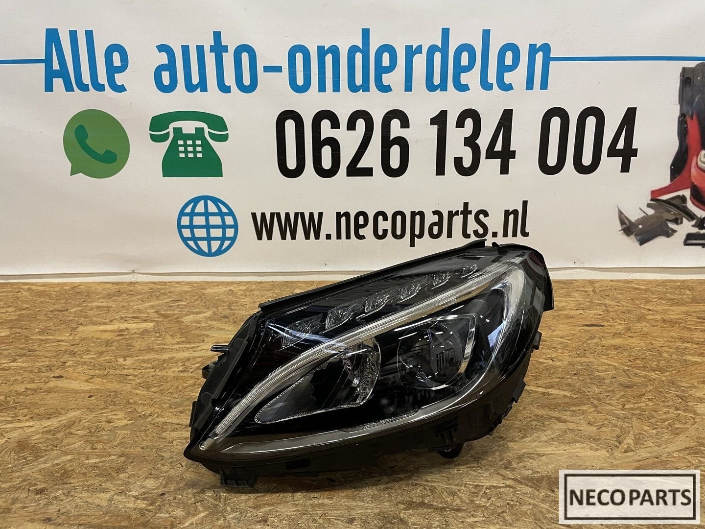 W205 HIGH LED KOPLAMP LINKS ORIGINEEL A2059062504 ORIGINEEL, Auto-onderdelen, Verlichting, Gebruikt, -, Ophalen of Verzenden, -