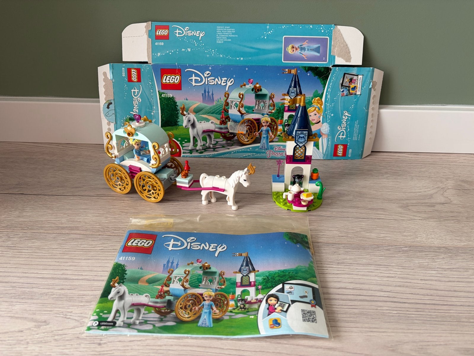 LEGO Disney Assepoester's Koninklijke Koets 41159, Lego, Ophalen of Verzenden, Zo goed als nieuw, Compleet