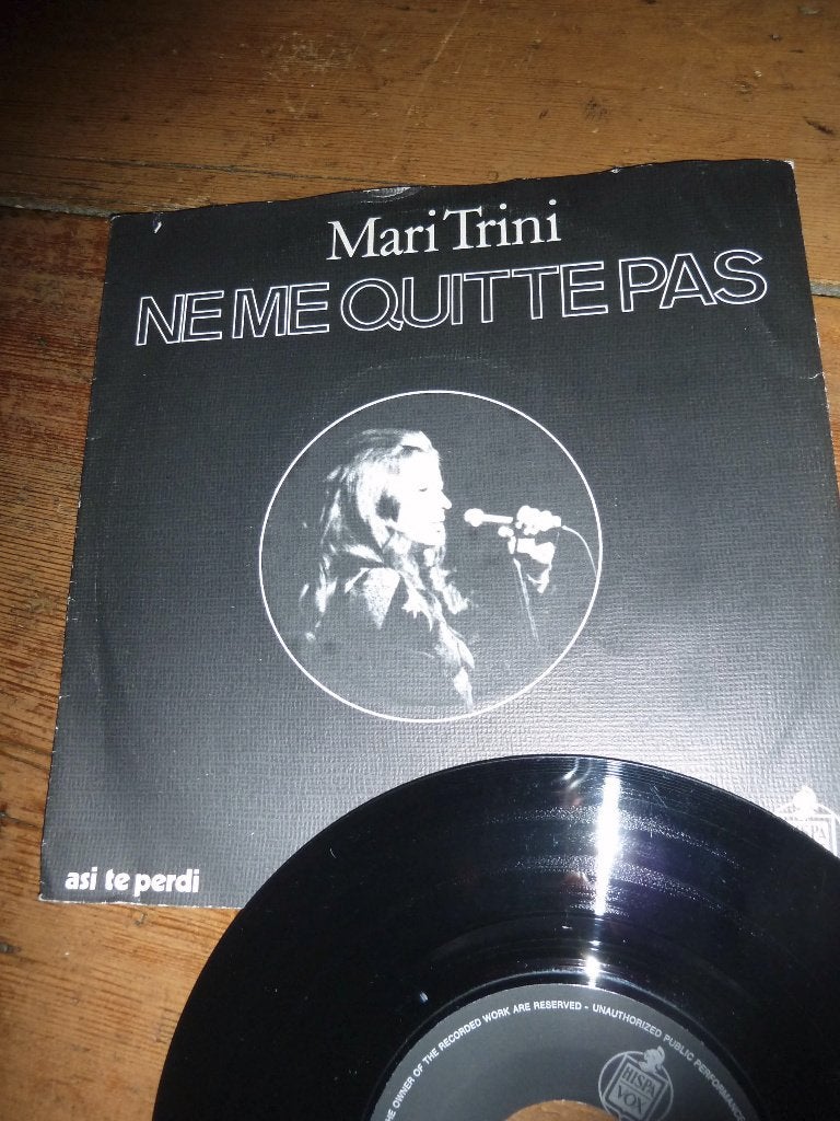 MARIE TRINI ne me quitte pas zeldzaam 1974, Ophalen of Verzenden, Gebruikt, Pop