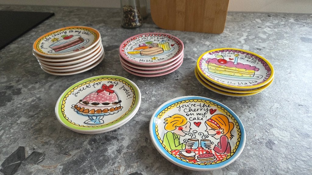 Blond servies, Ophalen, Zo goed als nieuw, Aardewerk, Kop(pen) en/of Schotel(s)