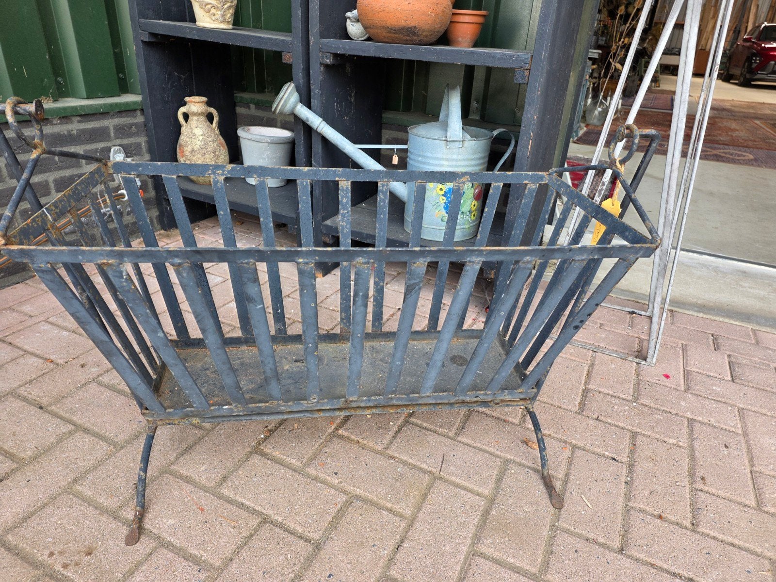 XXL Zware ijzeren vuurkorf, Tuin en Terras, Tuinhekken en Hekwerk, Ophalen of Verzenden, IJzer, Sierhekwerk