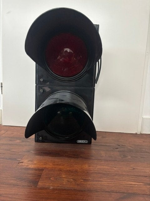 Vintage verkeerslicht - rood en groen, Muziek en Instrumenten, Licht en Laser, Ophalen, Gebruikt, Licht, Kleur
