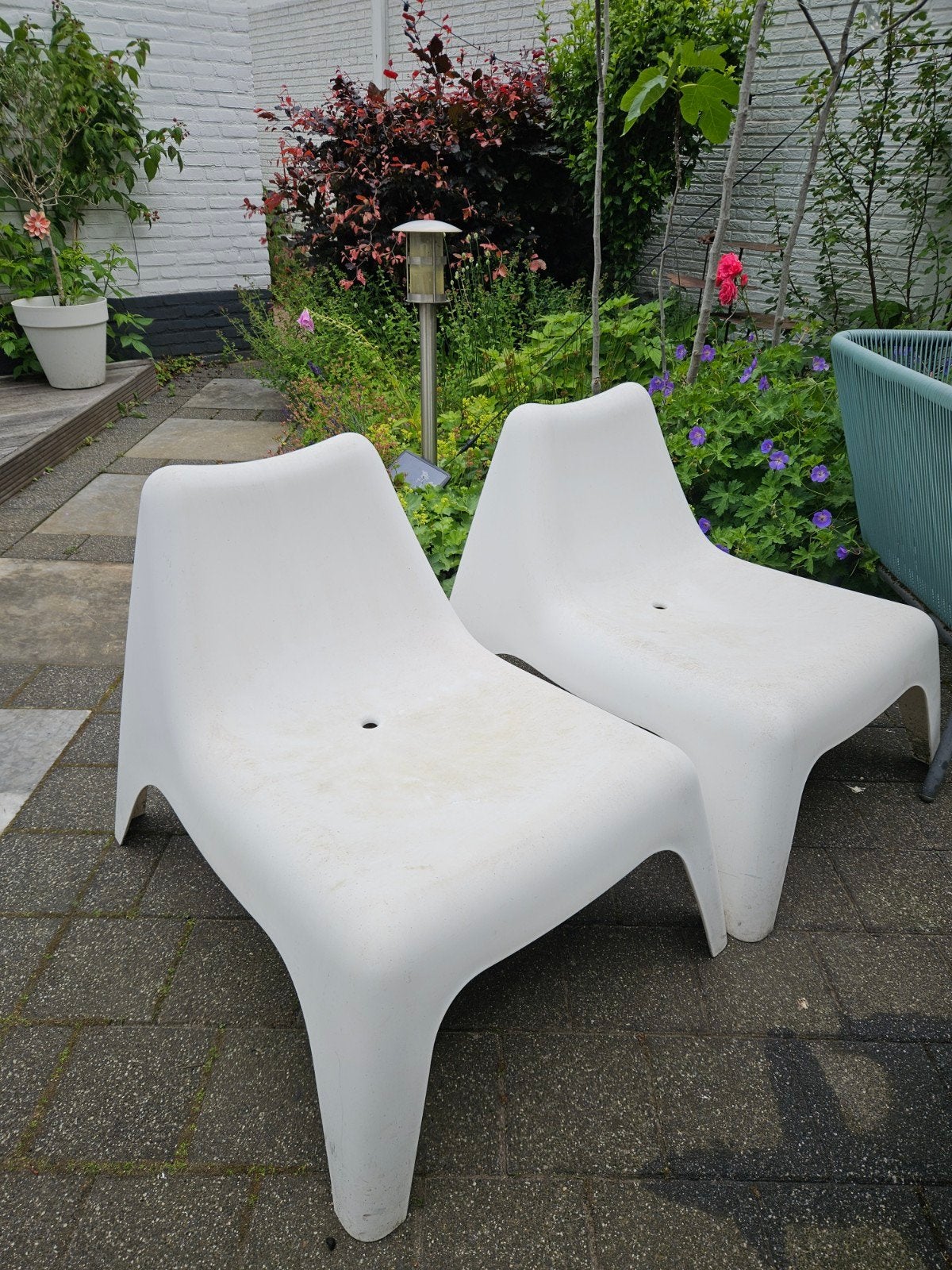 IKEA Tuinstoel Lounge (2 stuks), Ophalen, Gebruikt, Kunststof
