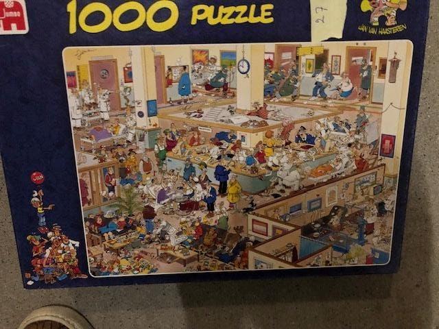 legpuzzel 2 stuks jan van haasteren, Ophalen of Verzenden, 500 t/m 1500 stukjes, Zo goed als nieuw